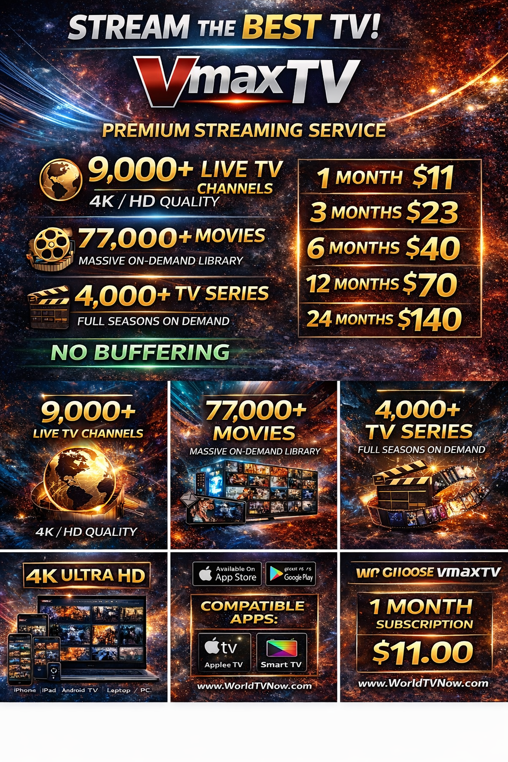 1 day Trial(Live Tv channel subscription) - WorldTvNow